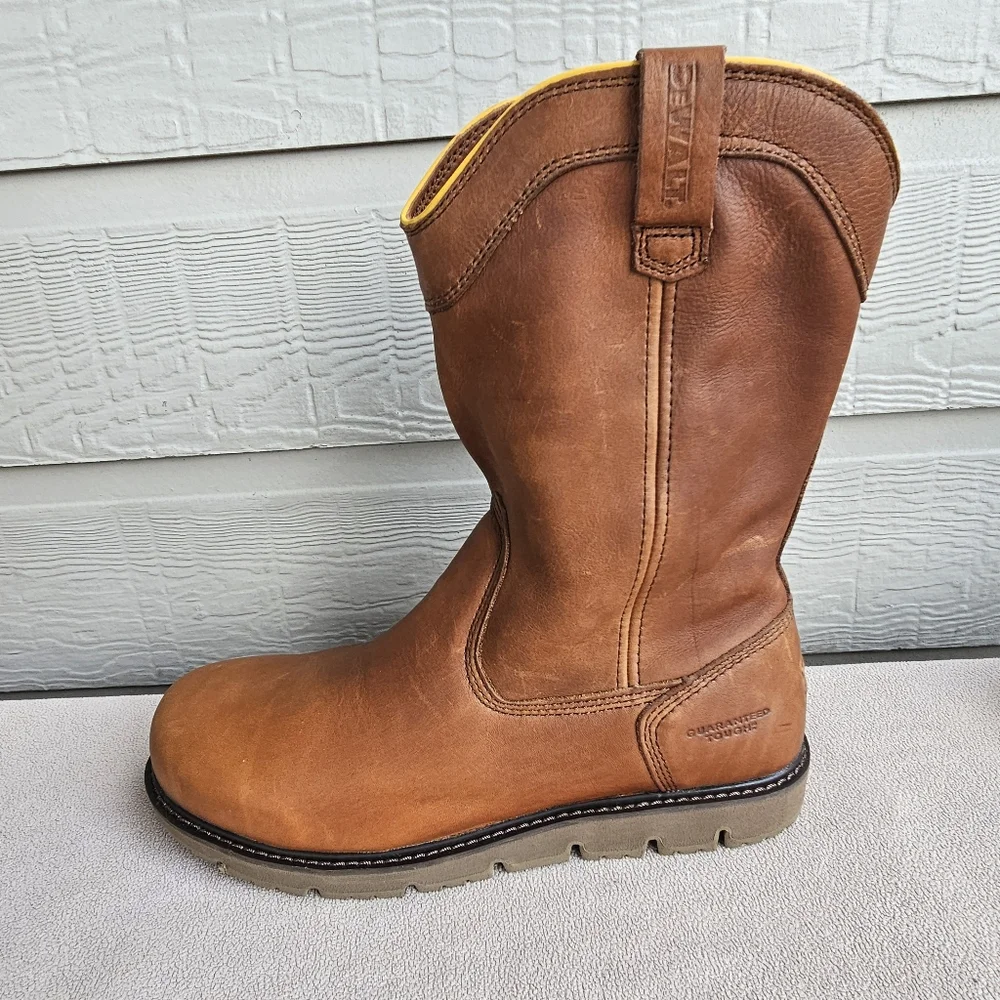 Dewalt Mcalester PT Brown Leather Work Boot Men SZ 14 Electrical Hazard Oil Slip